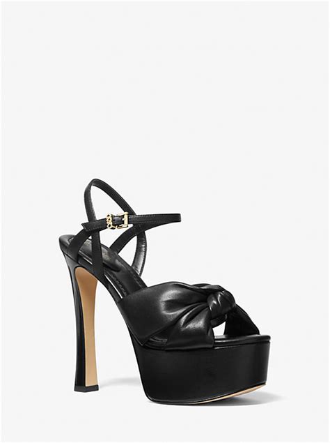 michael kors elana platform|elena leather platform sandal.